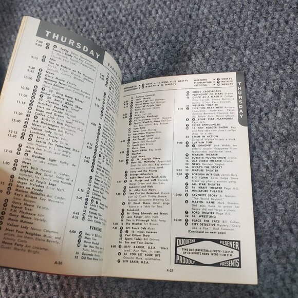 TV Guide February 1954 Red Buttons Balt Washington Lucille Ball Pittsburgh #1 - Picture 9 of 9